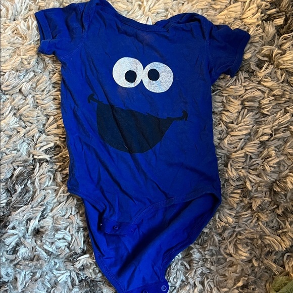 Other - Blue Baby Onesie with Character Face
